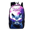 Women 3D Cartoon Cat School Backpack For Girls