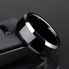 Men Titanium Black Ring