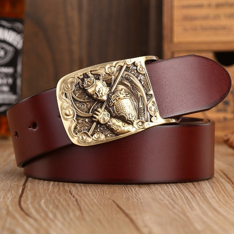 Men's Solid Brass Buckle Belt