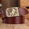 Men's Solid Brass Buckle Belt