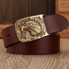 Men's Solid Brass Buckle Belt