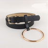 Women Big Ring Decorated Waist Belt