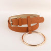 Women Big Ring Decorated Waist Belt
