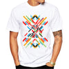 Fashion Retro Wood/ Record Printed Men T shirt