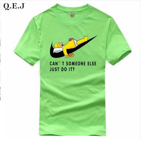 Q.E.J New Men's Letter Printing T-shirt
