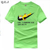 Q.E.J New Men's Letter Printing T-shirt