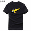 Q.E.J New Men's Letter Printing T-shirt