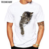 Male 3D Cute Cat T-shirts