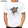 Male 3D Cute Cat T-shirts