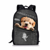 Denim Cat Dog Backpack