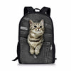 Denim Cat Dog Backpack