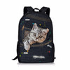 Denim Cat Dog Backpack